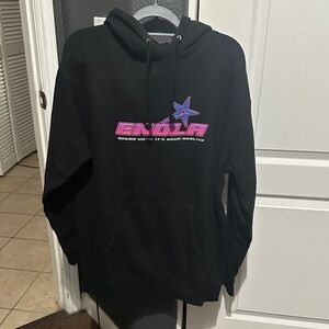 Enola Black Graphic Hoodie for Men